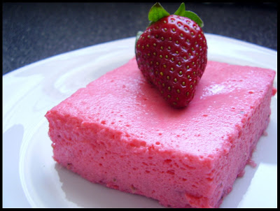 Bavarois con frutilla