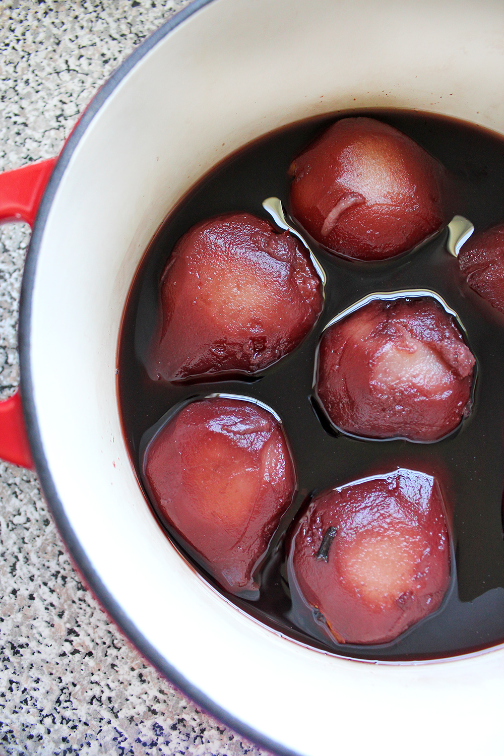 Peras al vino tinto Peras al vino tinto