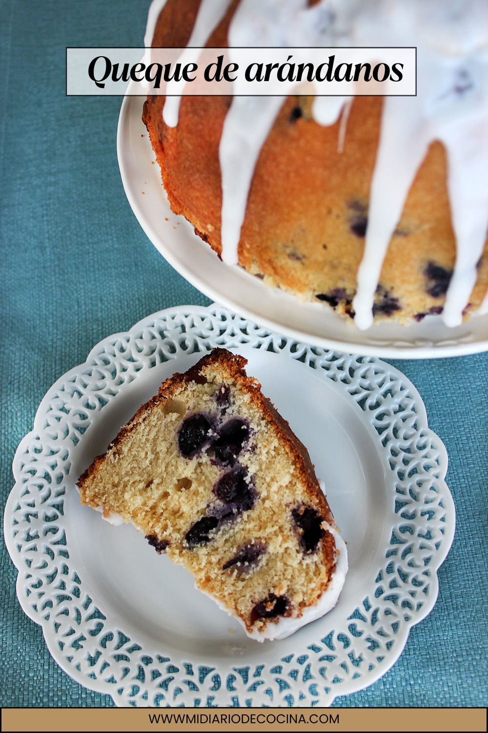 Queque de arándanos