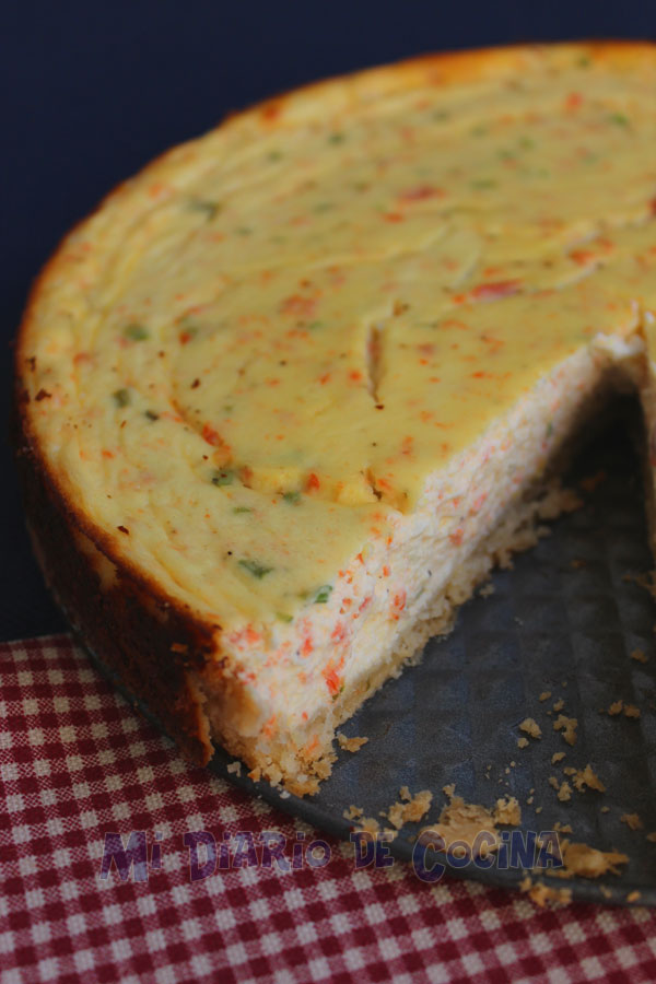 Quiche de salmón ahumado, ricotta y ciboulette