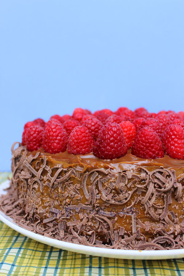 Torta de chocolate y frambuesa