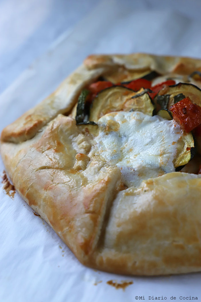 Tarta de zapallo italiano, tomate y mozzarella Tarta de zapallo italiano, tomate y mozzarella