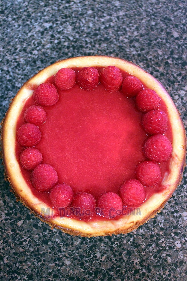 Cheesecake de frambuesa