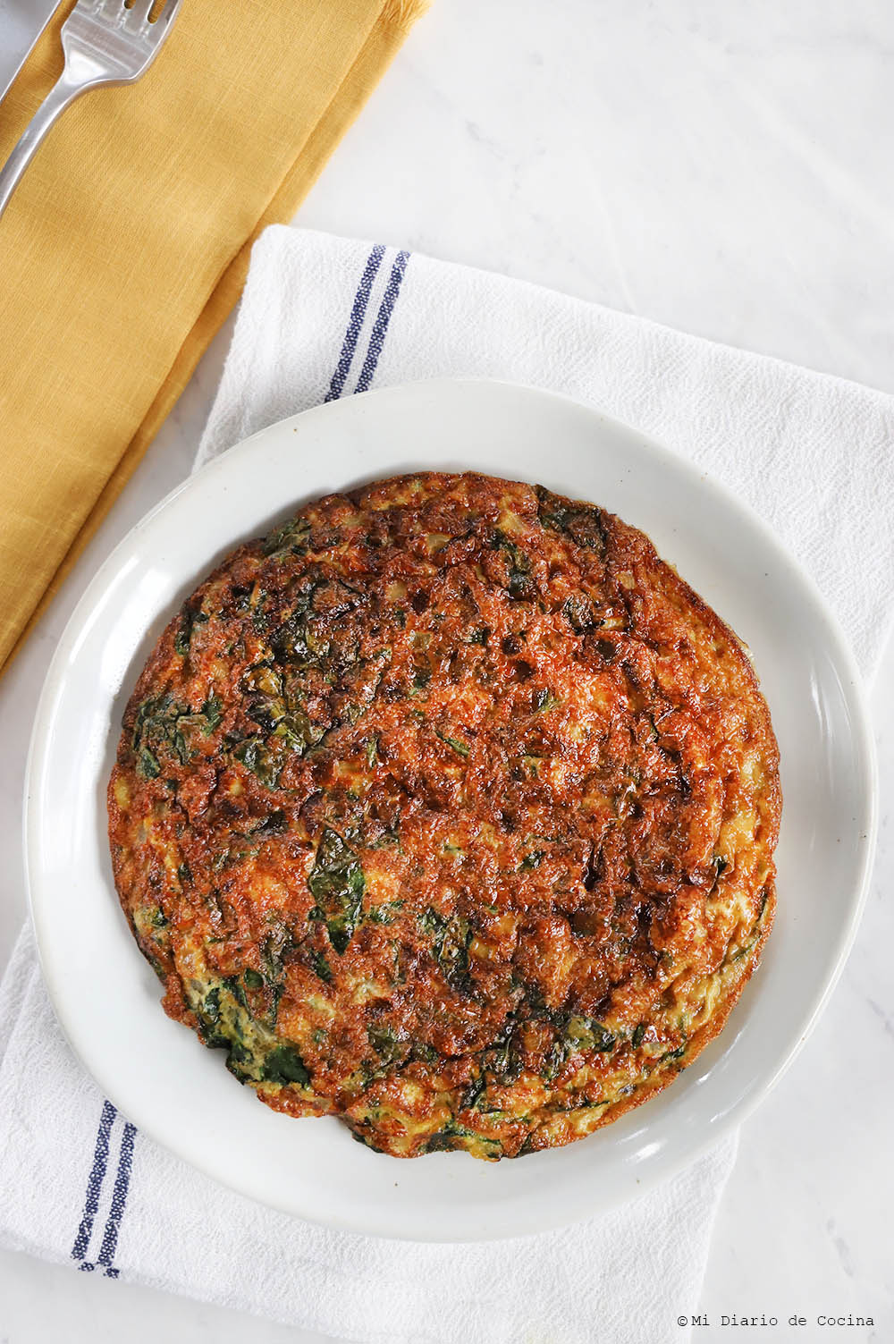 Tortilla de espinacas Tortilla de espinacas