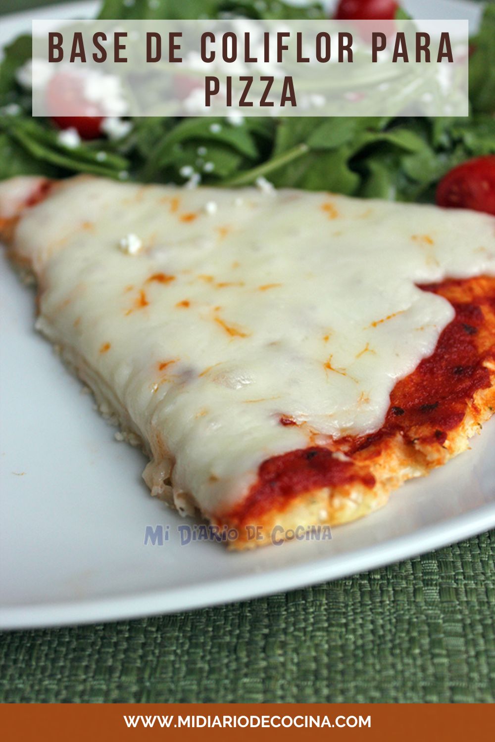 Base coliflor para pizza