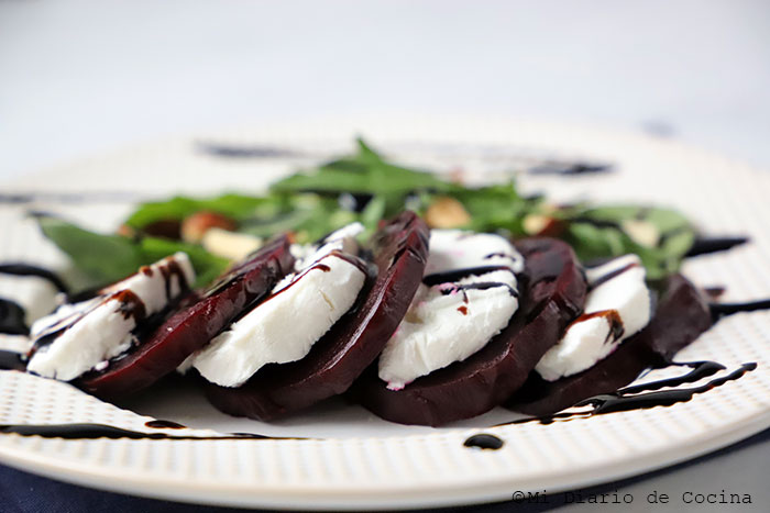 Betarraga con queso cabra