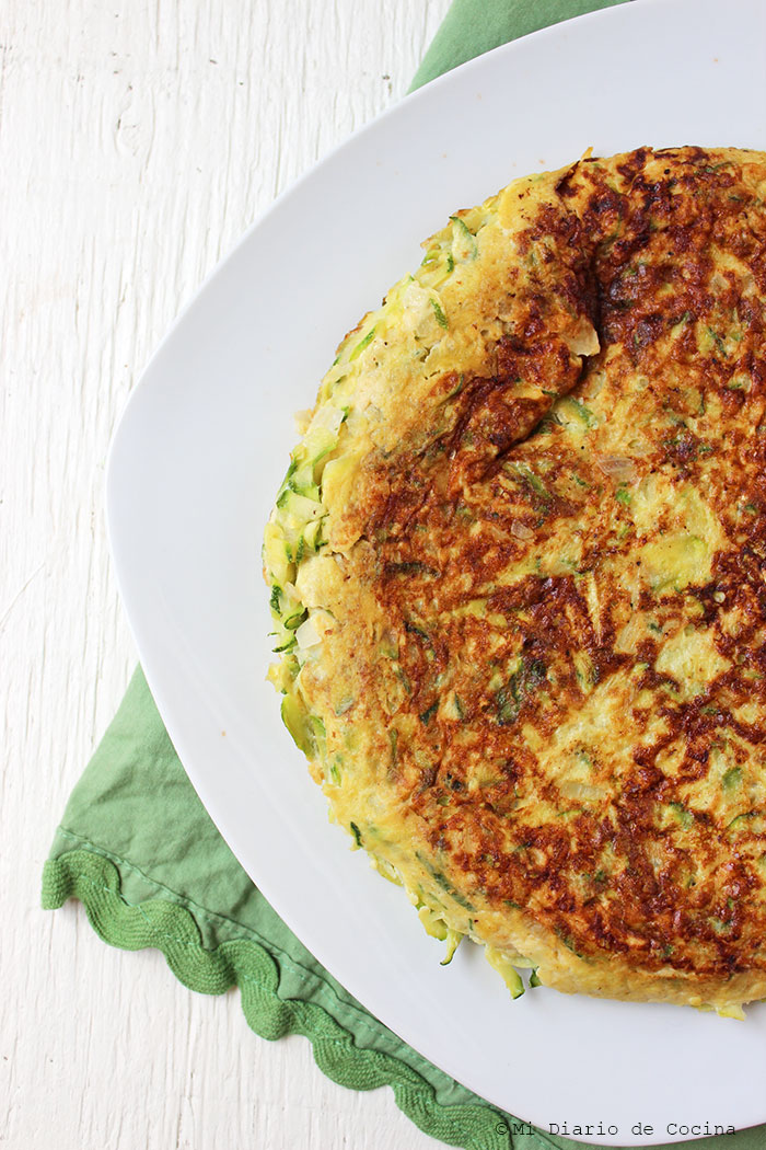 Tortilla de zapallo italiano Tortilla de zapallo italiano