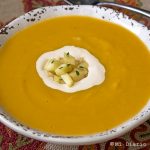 Sopa de zapallo y puerro