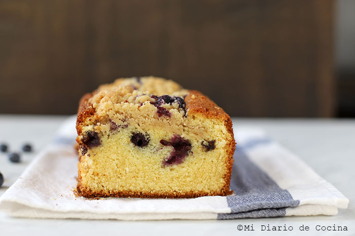 Queque de arándanos simple Queque de arándanos simple