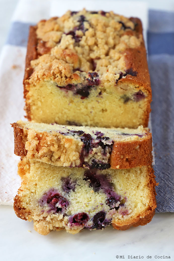 Queque de arándanos simple Queque de arándanos simple