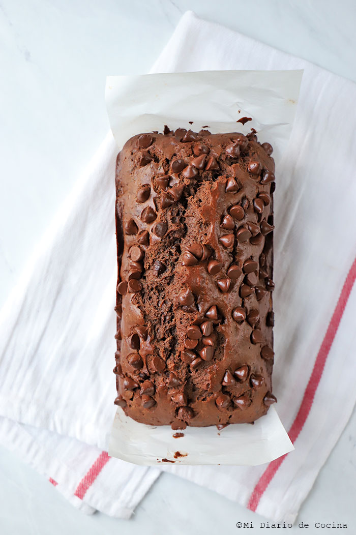 Queque de chocolate y zapallo italiano Queque de chocolate y zapallo italiano