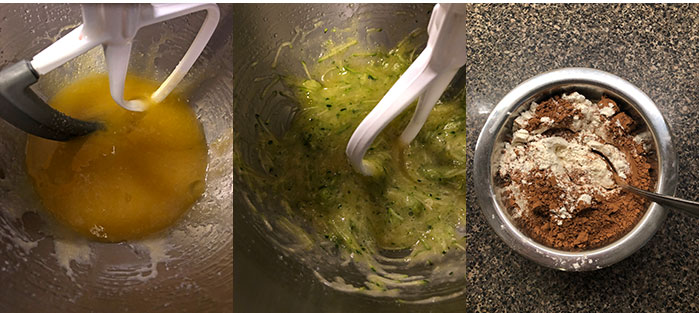 Queque de chocolate y zapallo italiano Queque de chocolate y zapallo italiano