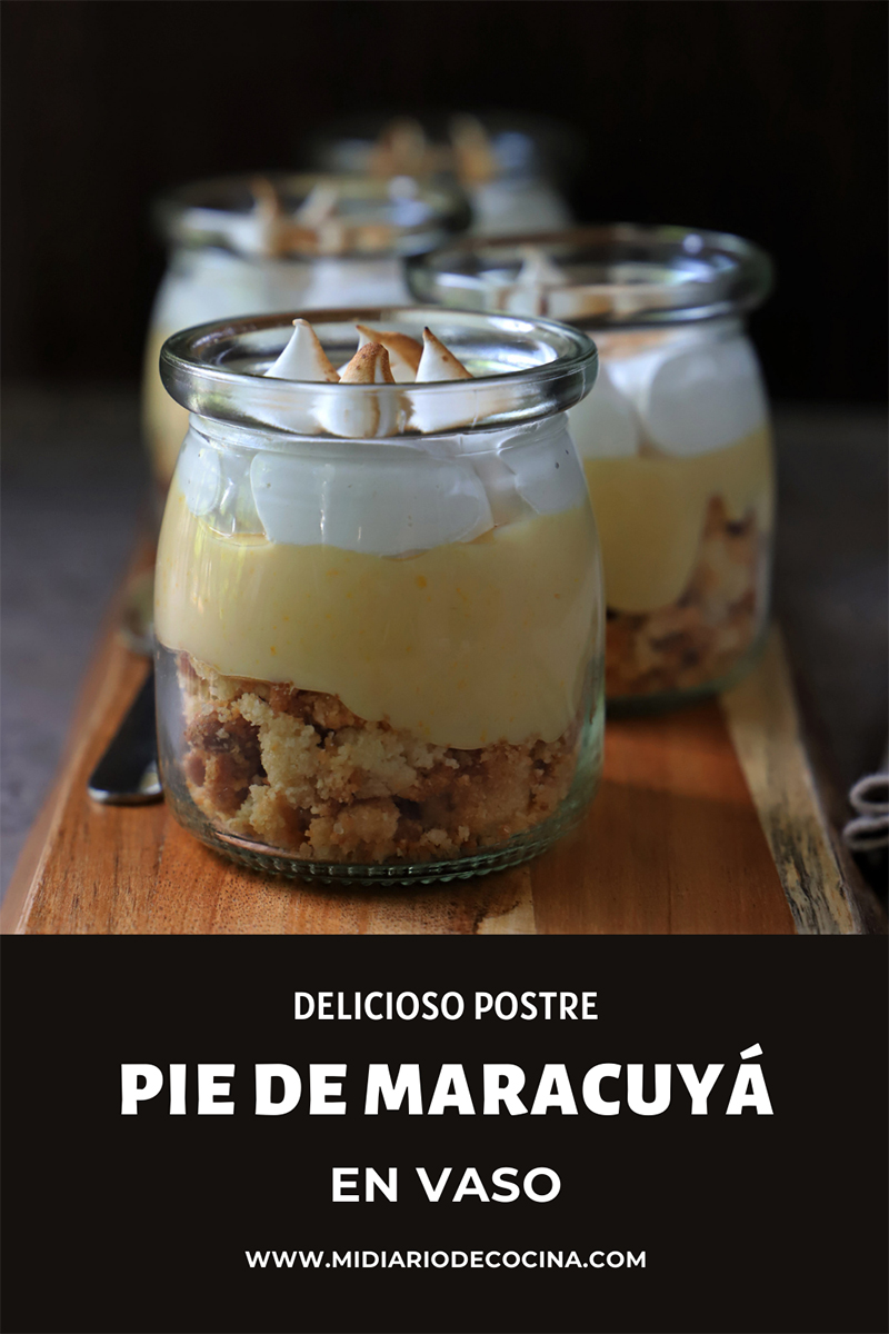 Pie de maracuya en vaso Pie de maracuya en vaso