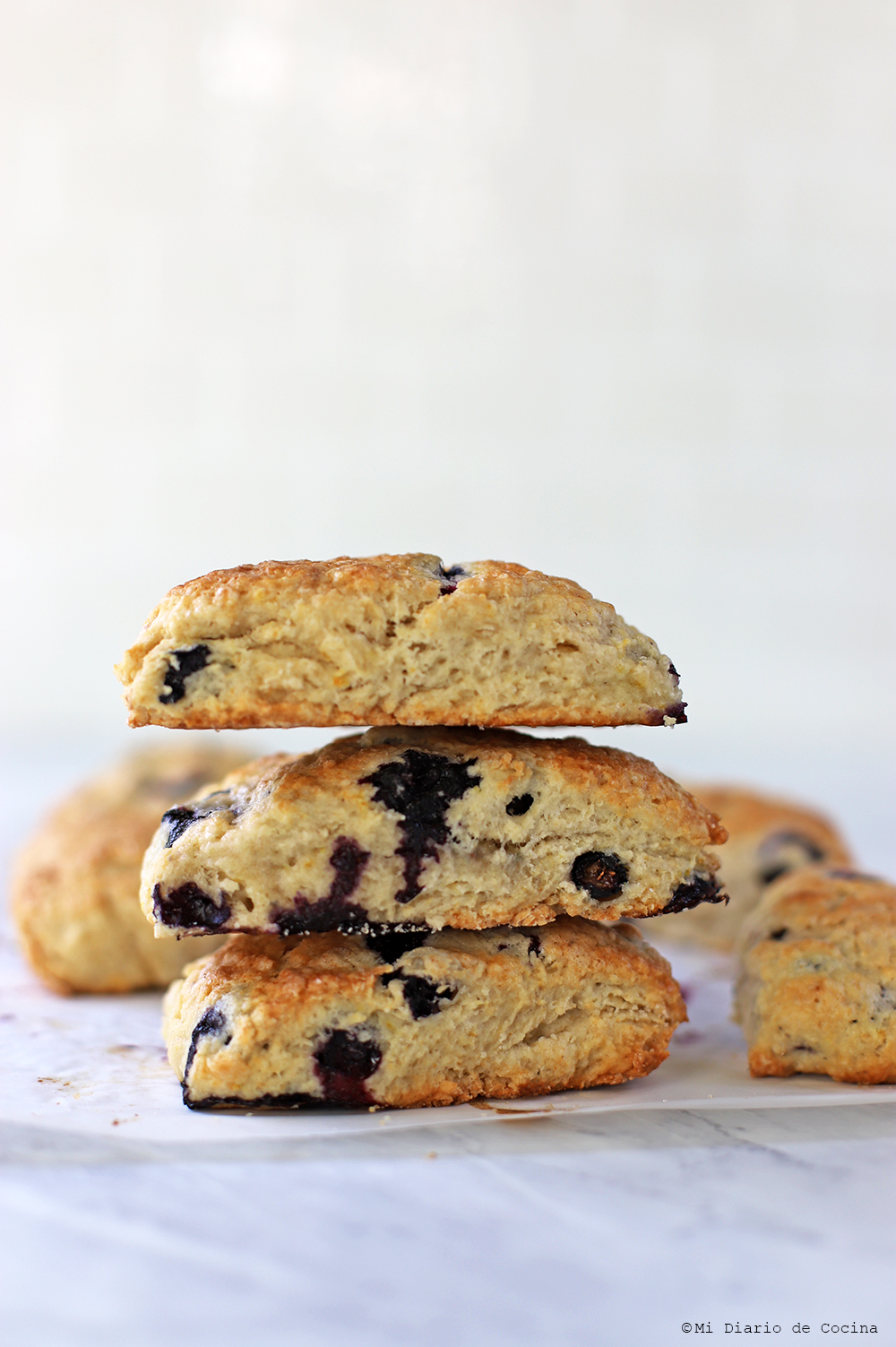 Scones de arándanos Scones de arándanos