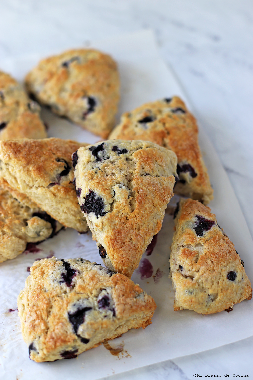 Scones de arándanos Scones de arándanos