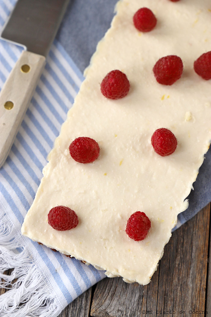 Cheesecake de ricotta y yogurt