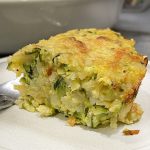 Budin de arroz y zapallo italiano